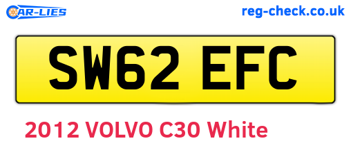 SW62EFC are the vehicle registration plates.