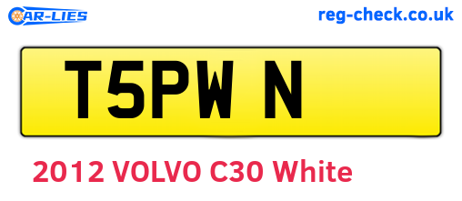 T5PWN are the vehicle registration plates.