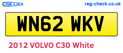 WN62WKV are the vehicle registration plates.