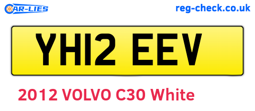 YH12EEV are the vehicle registration plates.