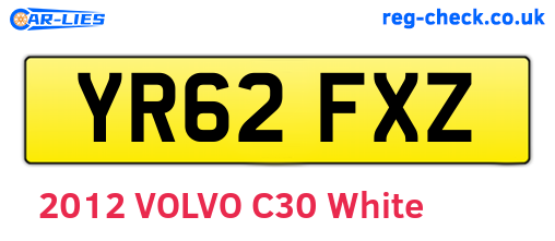 YR62FXZ are the vehicle registration plates.