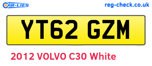 YT62GZM are the vehicle registration plates.