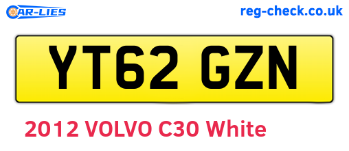 YT62GZN are the vehicle registration plates.