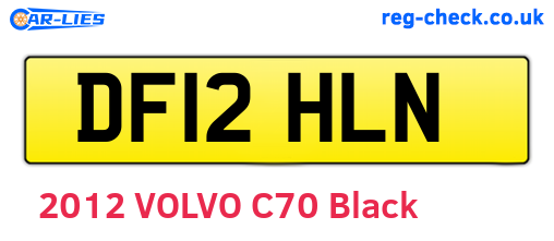 DF12HLN are the vehicle registration plates.