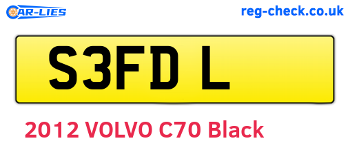 S3FDL are the vehicle registration plates.