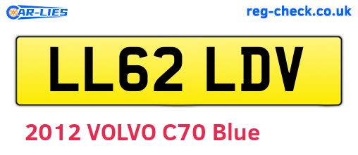 LL62LDV are the vehicle registration plates.