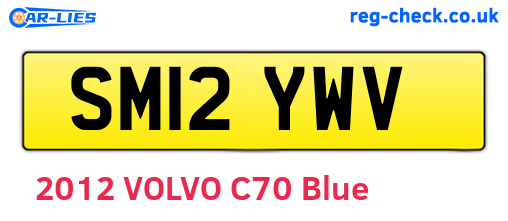 SM12YWV are the vehicle registration plates.