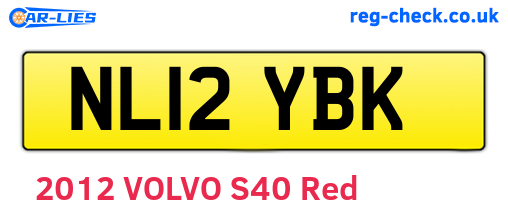 NL12YBK are the vehicle registration plates.