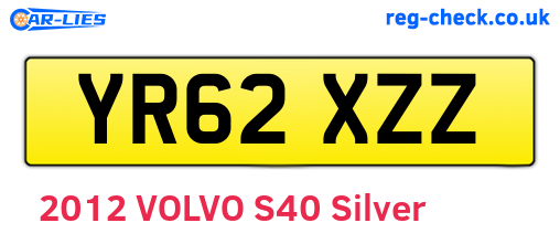 YR62XZZ are the vehicle registration plates.