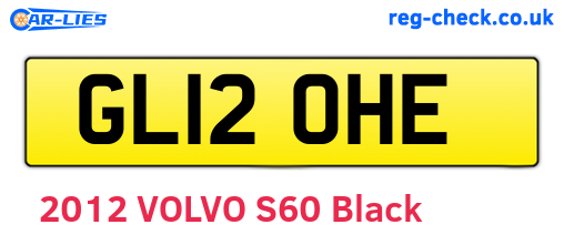 GL12OHE are the vehicle registration plates.