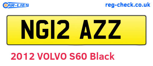 NG12AZZ are the vehicle registration plates.