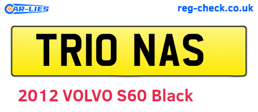 TR10NAS are the vehicle registration plates.