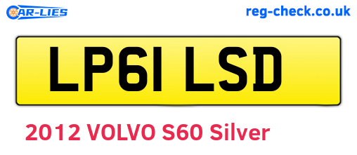 LP61LSD are the vehicle registration plates.