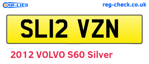 SL12VZN are the vehicle registration plates.
