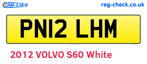 PN12LHM are the vehicle registration plates.