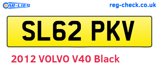 SL62PKV are the vehicle registration plates.