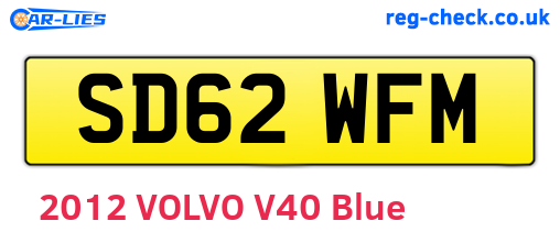 SD62WFM are the vehicle registration plates.