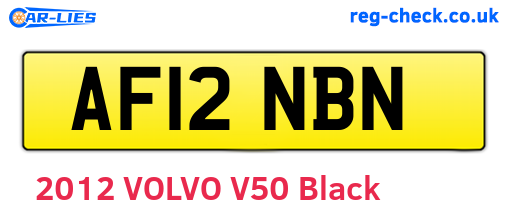 AF12NBN are the vehicle registration plates.