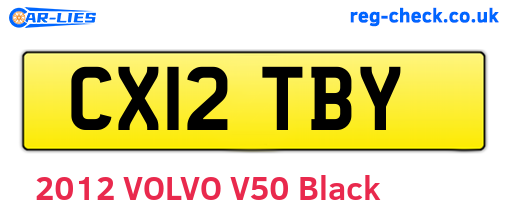 CX12TBY are the vehicle registration plates.
