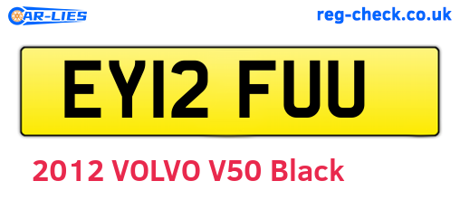 EY12FUU are the vehicle registration plates.