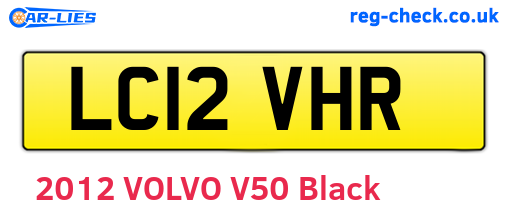 LC12VHR are the vehicle registration plates.