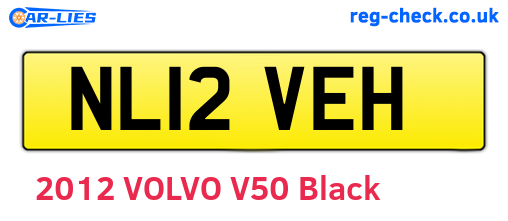 NL12VEH are the vehicle registration plates.