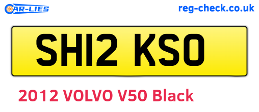 SH12KSO are the vehicle registration plates.