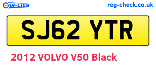 SJ62YTR are the vehicle registration plates.