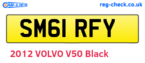 SM61RFY are the vehicle registration plates.