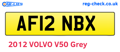 AF12NBX are the vehicle registration plates.