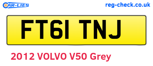 FT61TNJ are the vehicle registration plates.