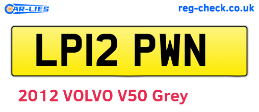 LP12PWN are the vehicle registration plates.