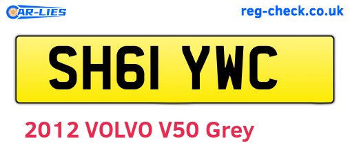 SH61YWC are the vehicle registration plates.