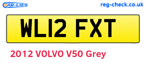 WL12FXT are the vehicle registration plates.