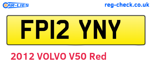 FP12YNY are the vehicle registration plates.
