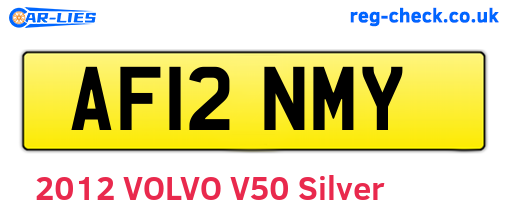 AF12NMY are the vehicle registration plates.