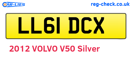 LL61DCX are the vehicle registration plates.