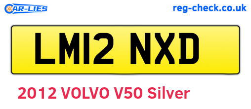 LM12NXD are the vehicle registration plates.