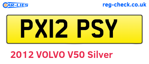 PX12PSY are the vehicle registration plates.