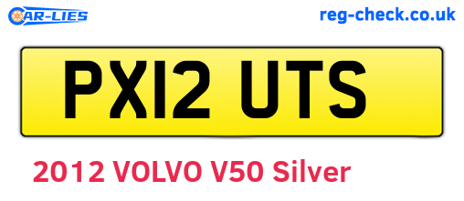 PX12UTS are the vehicle registration plates.