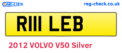 R111LEB are the vehicle registration plates.