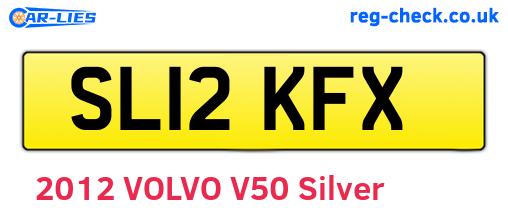 SL12KFX are the vehicle registration plates.
