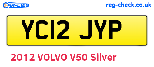 YC12JYP are the vehicle registration plates.