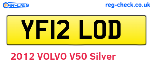 YF12LOD are the vehicle registration plates.