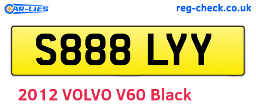 S888LYY are the vehicle registration plates.