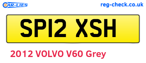 SP12XSH are the vehicle registration plates.