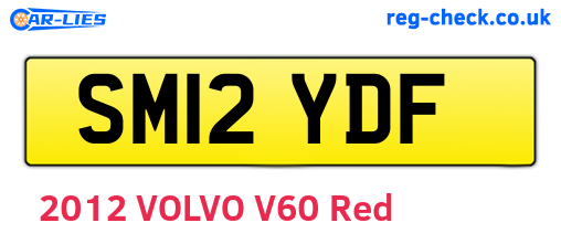 SM12YDF are the vehicle registration plates.