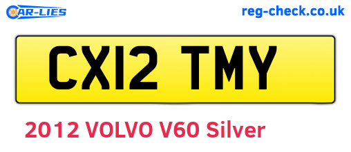 CX12TMY are the vehicle registration plates.