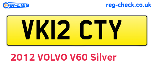 VK12CTY are the vehicle registration plates.