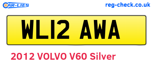 WL12AWA are the vehicle registration plates.
